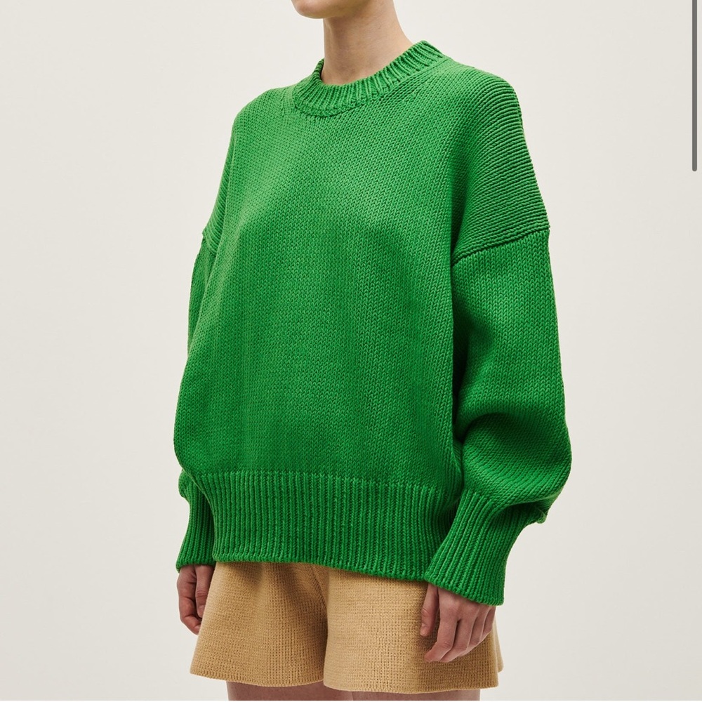 NWOT Babaa no 16 cotton jumper in Wild Fern